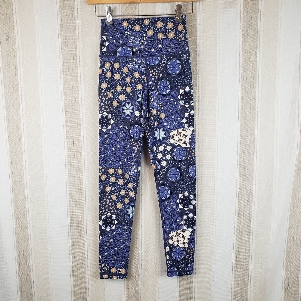 Aerie Chill Play Move High Waisted Leggings Blue Size Small